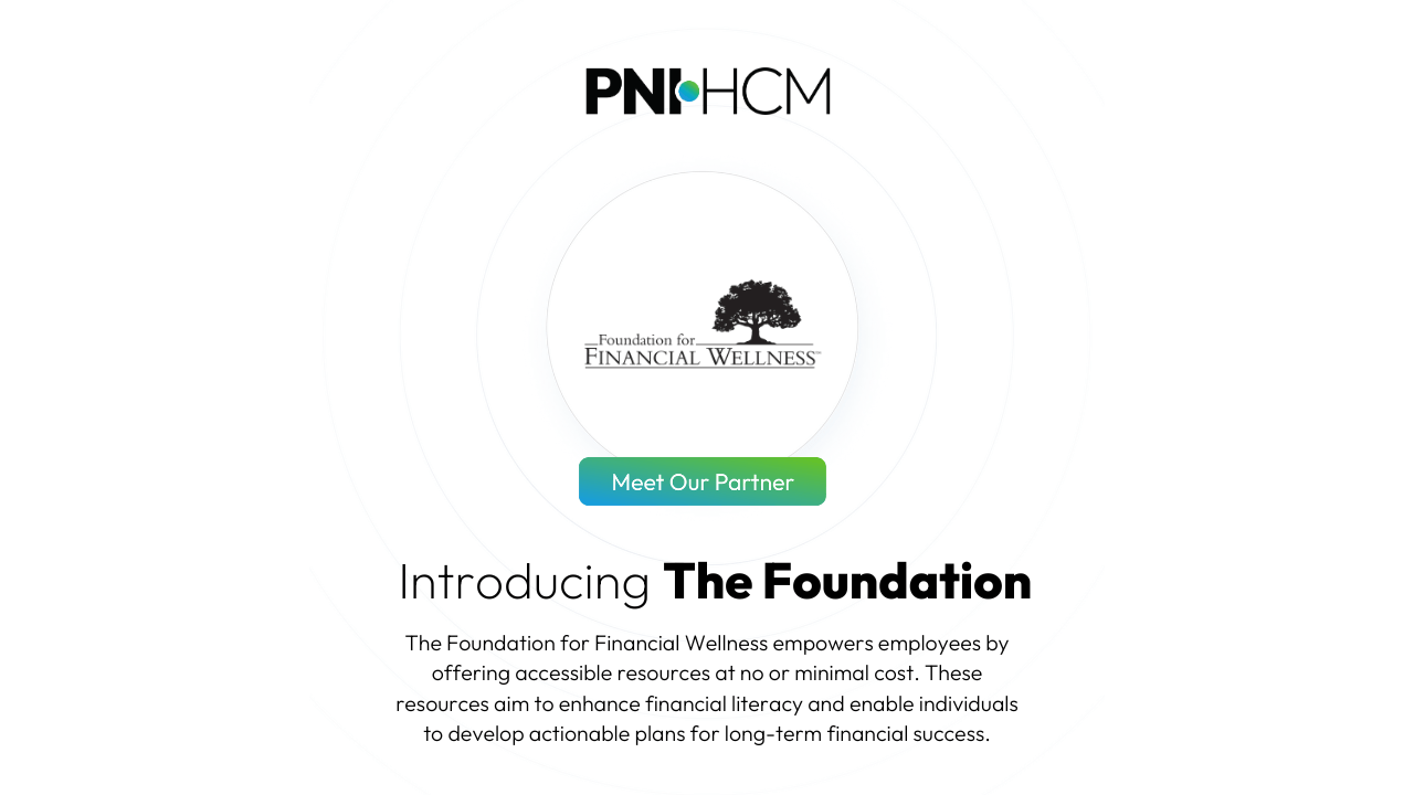 PNI Announces Partnership with Foundation for Financial Wellness